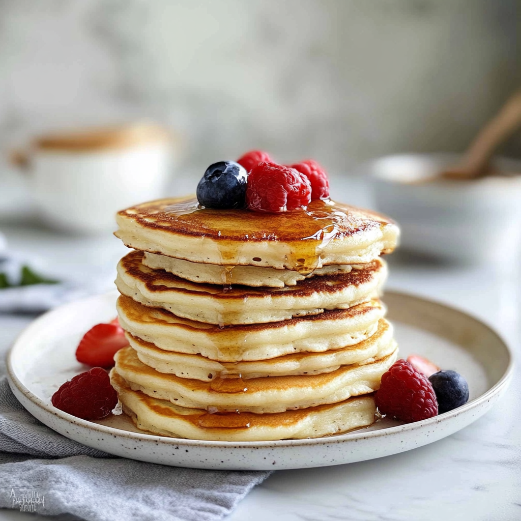 Fluffy Homemade Pancakes Recipe