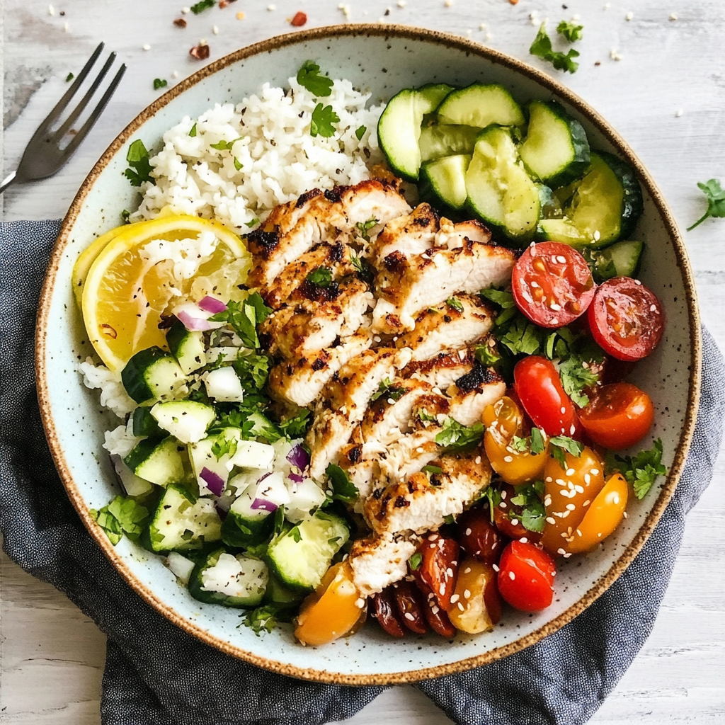 Greek Chicken Bowls