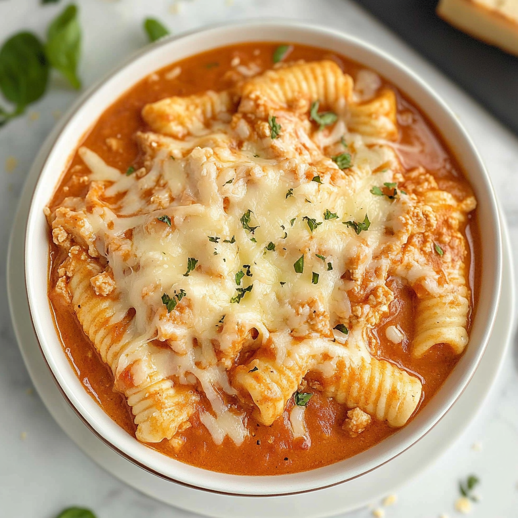 Crockpot Chicken Parmesan Soup Recipe