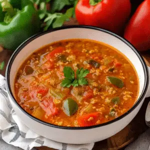Instant Pot Stuffed Pepper Soup Recipe