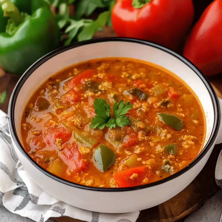 Instant Pot Stuffed Pepper Soup Recipe
