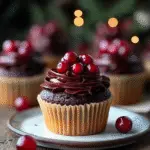 Chocolate Cranberry Cupcakes Recipe