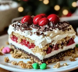 Christmas Cookie Lasagna