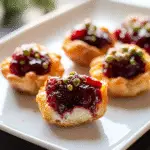 Baked Cranberry Brie Bites Recipe