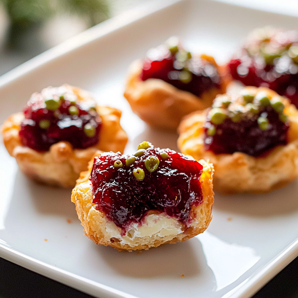 Baked Cranberry Brie Bites Recipe