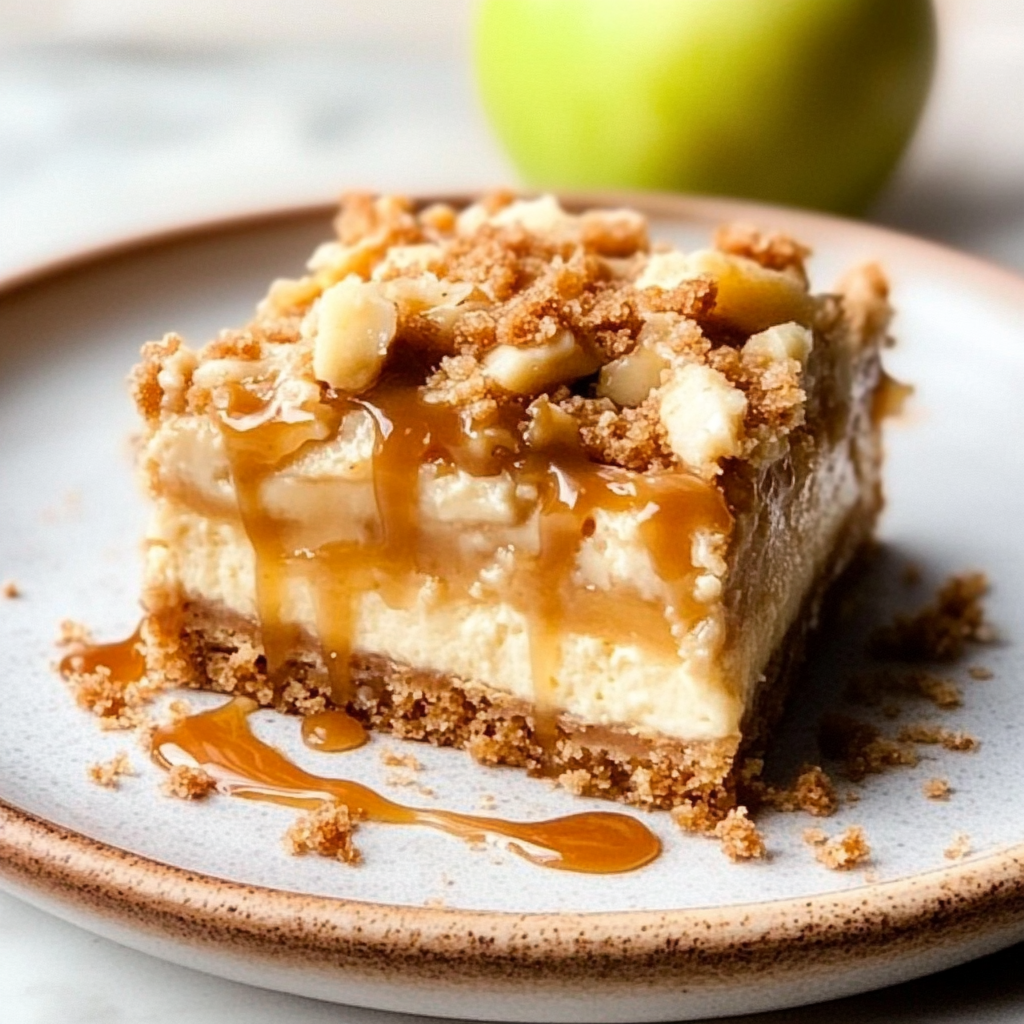 Caramel Apple Cheesecake Bars Recipe