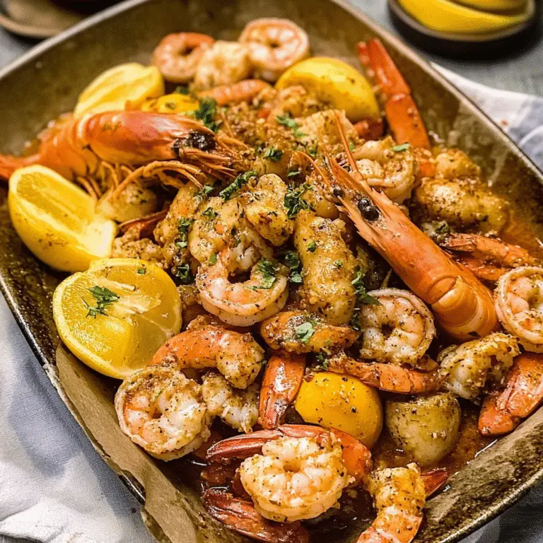 Cajun Seafood Boil with Garlic Butter Sauce