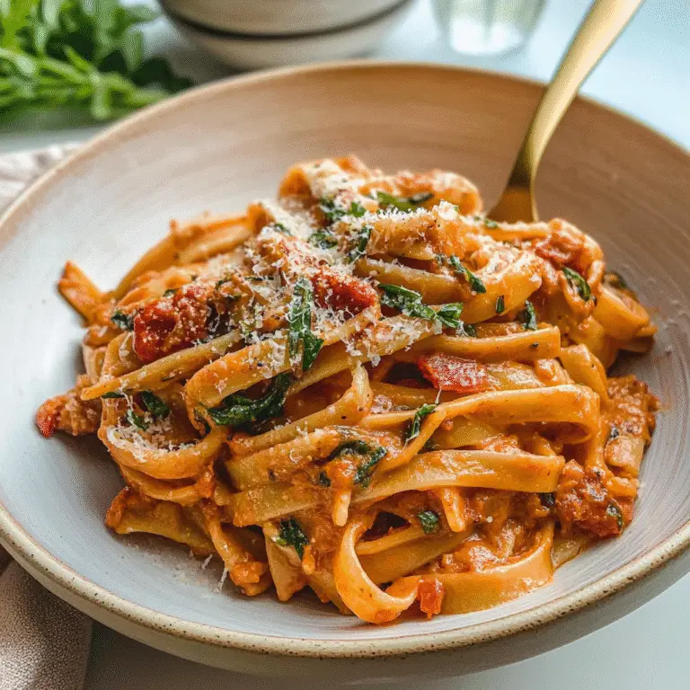Creamy Sun-Dried Tomato Vegan Pasta