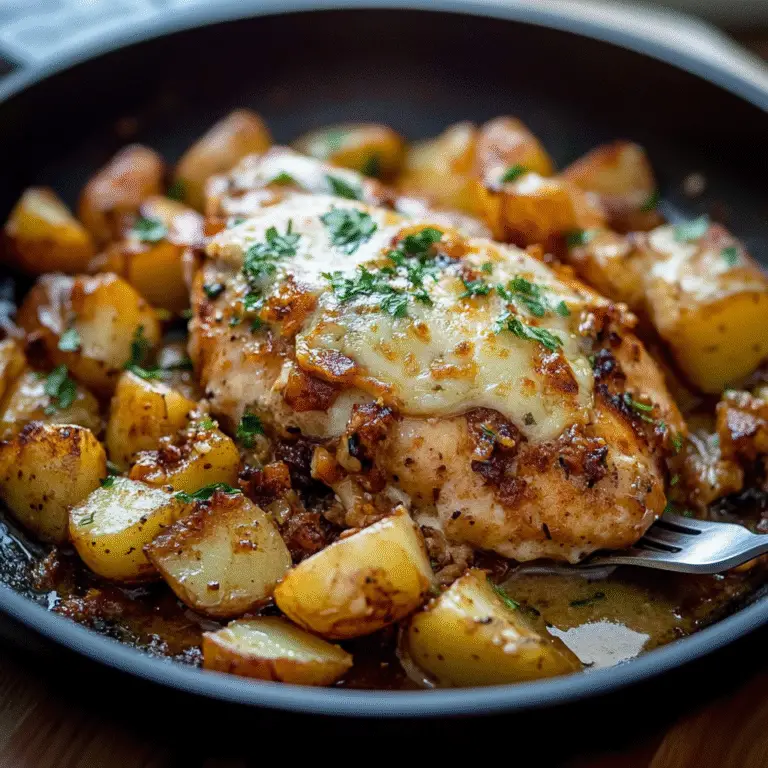 Garlic Parmesan Chicken and Potatoes Recipe