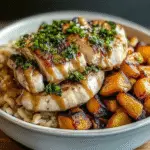Maple Dijon Chicken & Sweet Potato Bowls Recipe