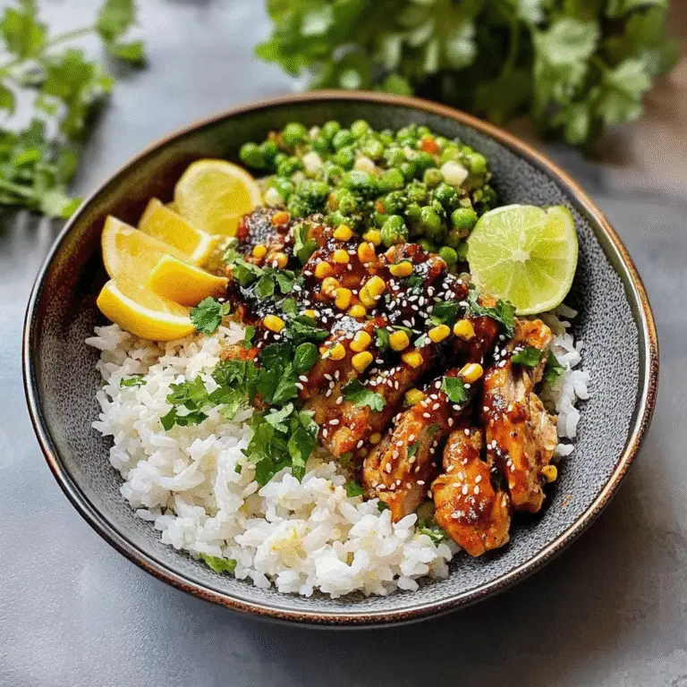 Honey Lime Chicken & Rice Bowls Recipe