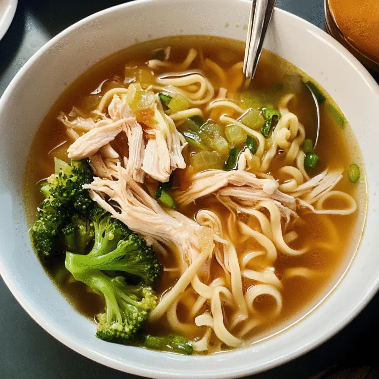 Ginger Garlic Chicken Noodle Soup Recipe