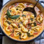 Creamy Tuscan Garlic Tortellini Soup Recipe