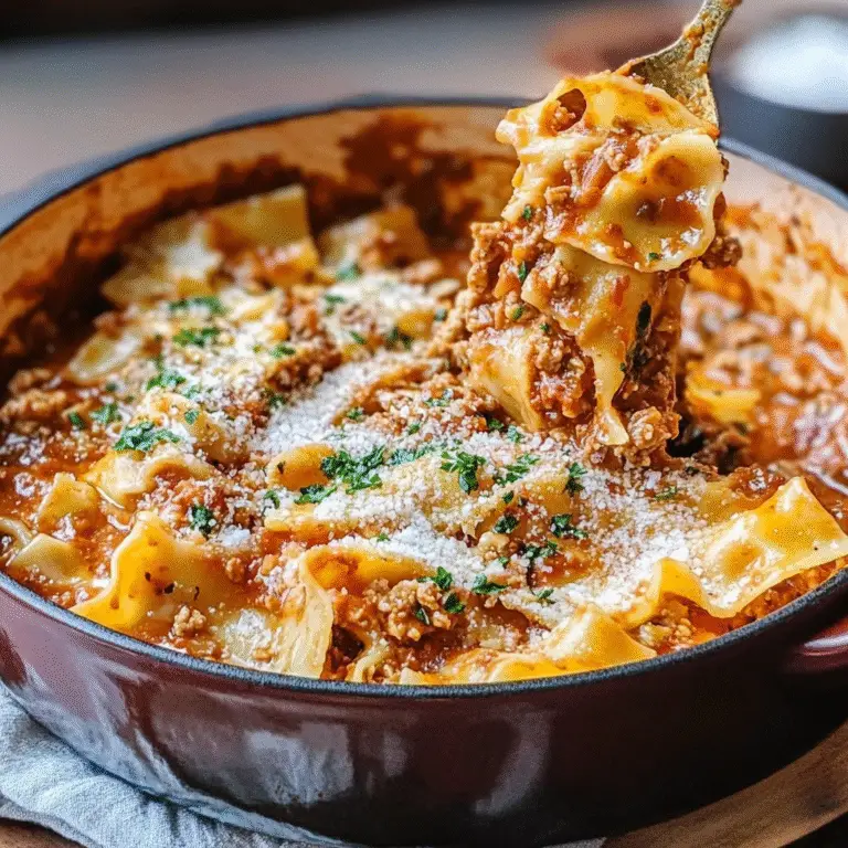 One-Pot Lasagna Soup