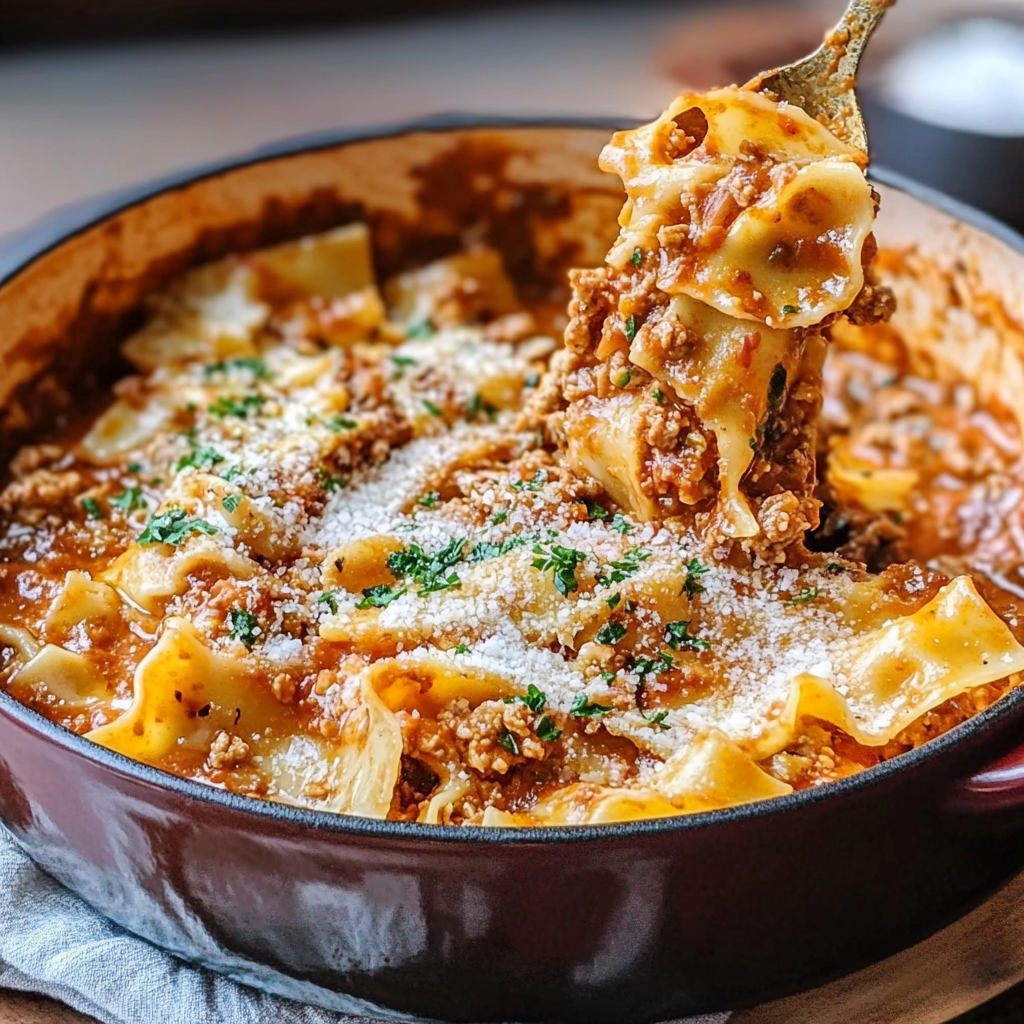 One-Pot Lasagna Soup