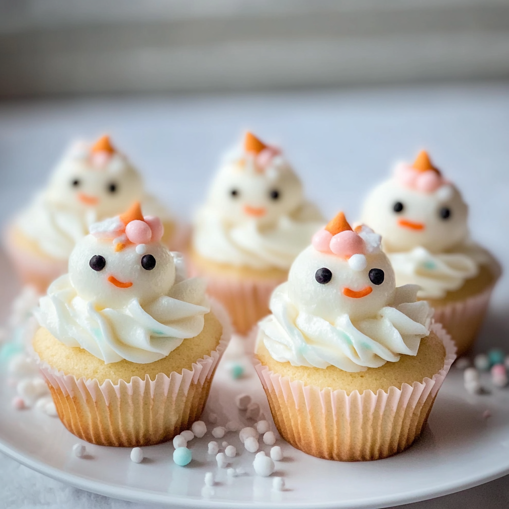 Snowman Cupcakes