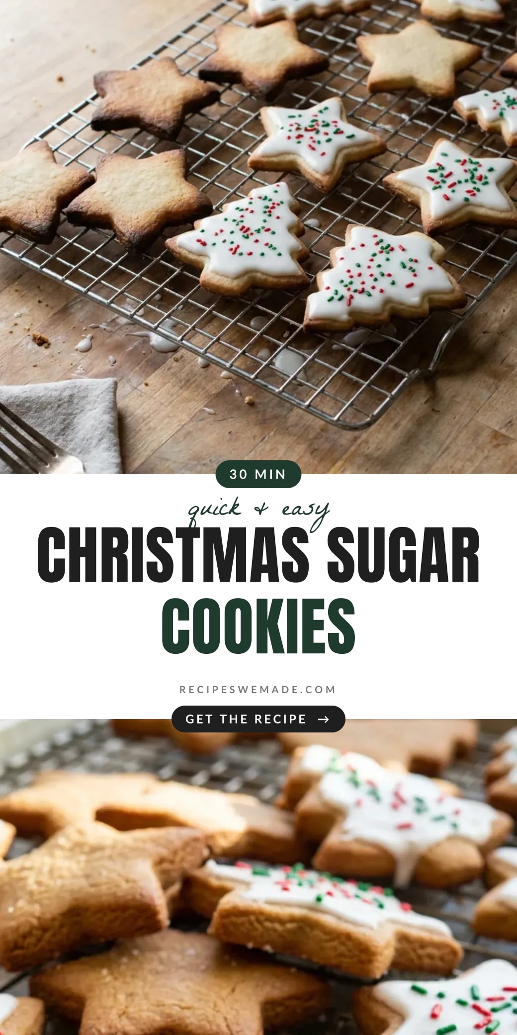 Christmas Sugar Cookies Recipe (Easy & Classic)